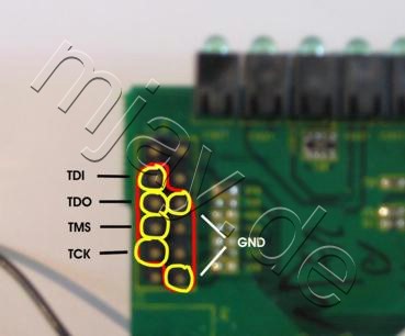 Linksys WRT54GL v1.1 - JTAG Stecker